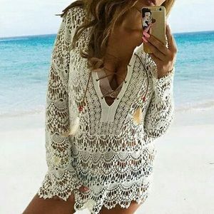 Crochet beach cover up